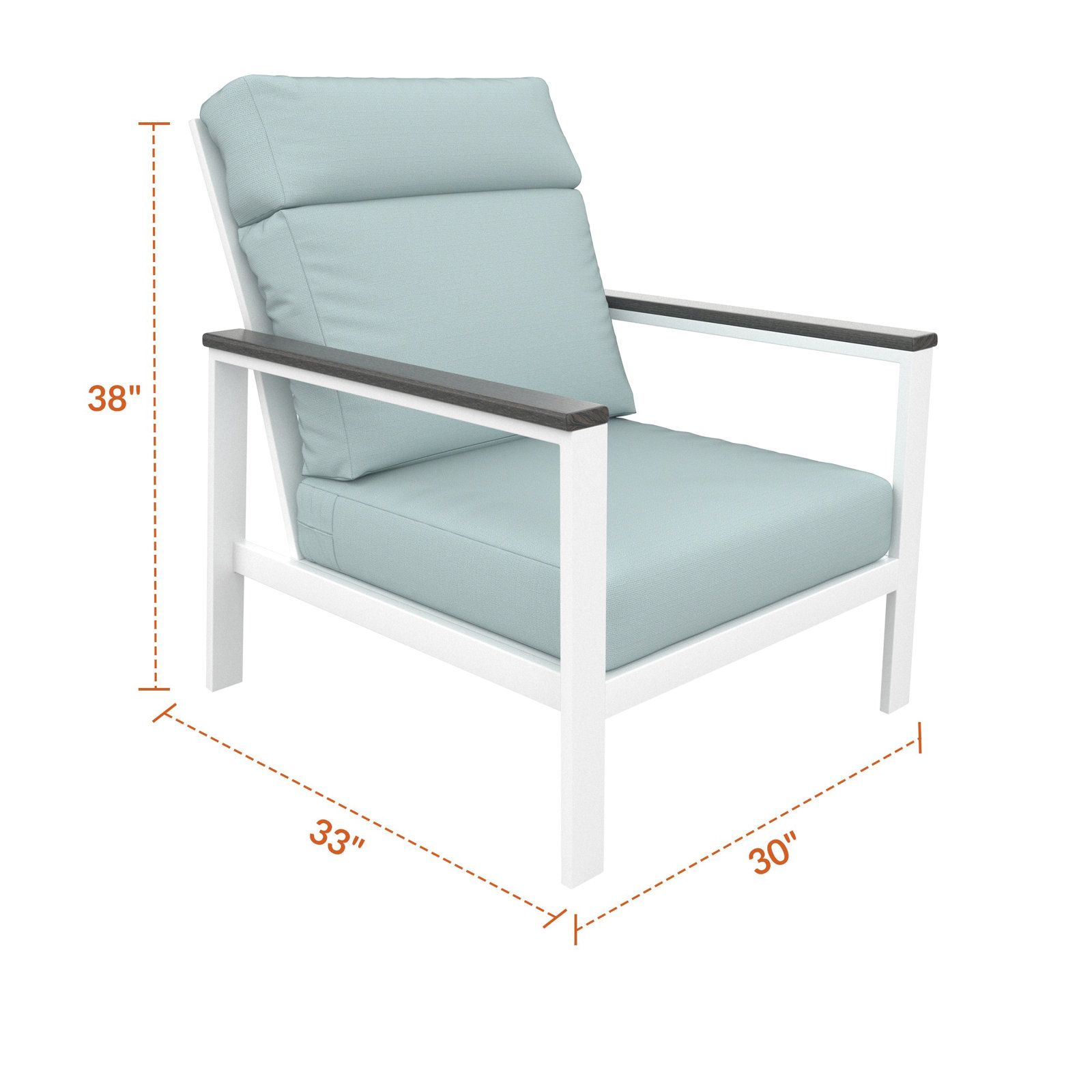 Townsend Sunbrella® Patio Lounge Chair, Bliss Dew