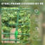 Treillis arqué de 6,8 pi pour plantes grimpantes, structure en acier enduit de plastique, filet, concombres parfaits, courgettes et vignes d'extérieur, légumes de soutien