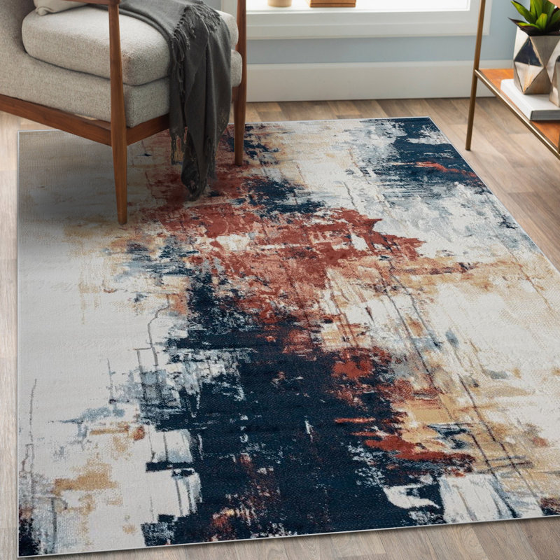 Abstract Indoor Rug, Rectangle 9' x 12'