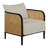 Havana Lounge Chair - Black/Natural Cane-979920530-951824291-951824247