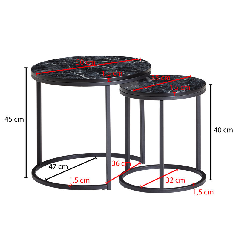 Arshawn Frame Nesting Tables