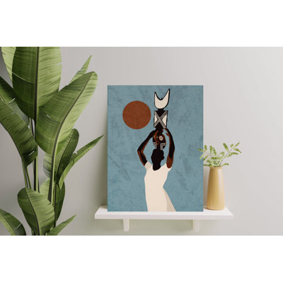 «African Harvest Mask» par Ify Ojo, impression sur toile tendue