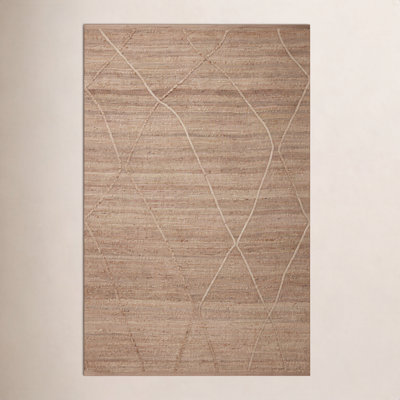 Albemarie Natural Hand-Woven Geometric Jute Rug