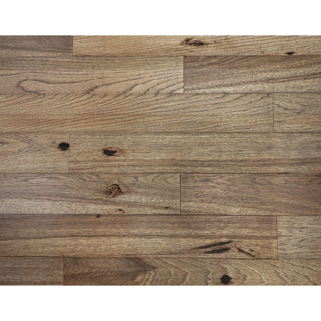 Vineyard Collection Hickory 5" Wide x Varying Length Water Resistant Engineered Hardwood Flooring From the Forest 