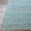 Tapis turquoise tissé à la main Halstead-131515608