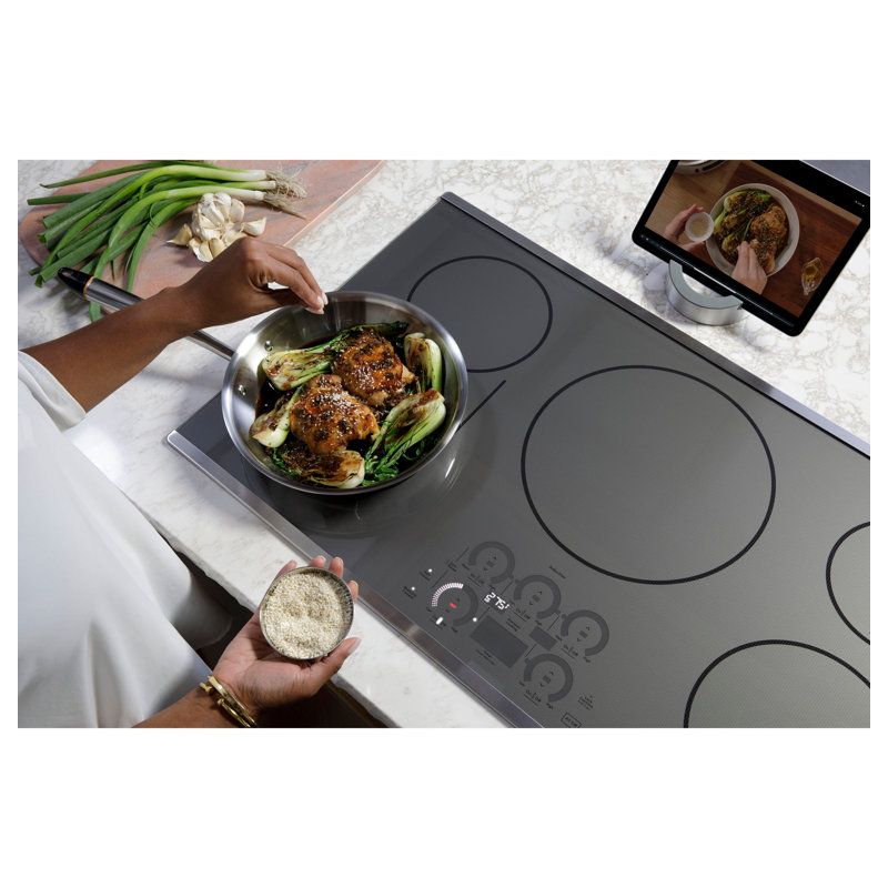 36" Electric Cooktop with 5 Elements, Stainless Steel