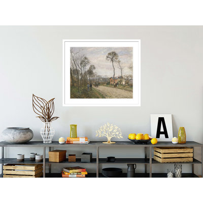 «The Road from Louveciennes» par Camille Pissarro, impression giclée sur cadre