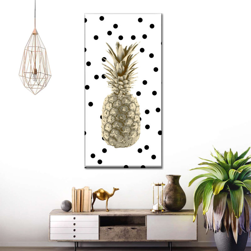 " Pineapple Dots " by Enchanté Designs, 12" H x 24" W x 1.25" D