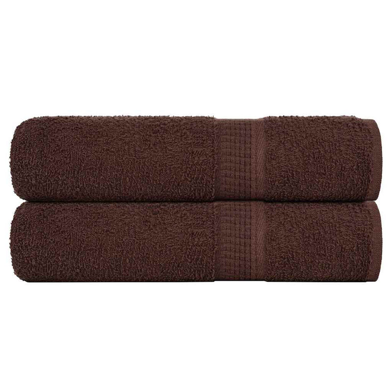 Sawiki 100% Cotton Bath Towels, Brown, Bath Towel - 2 Pack