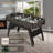 Foosball Table RayChee 54'' L Height Adjustable Foosball Table with Telescopic Rods-100702466