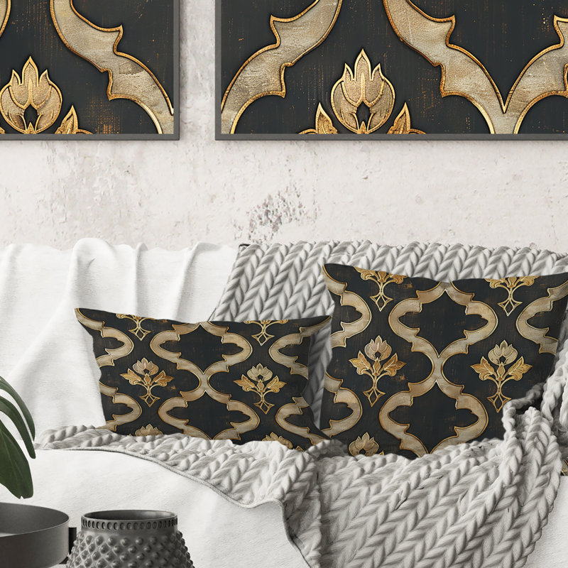 Coussin lombaire Glamour Quatrefoil II - Glam