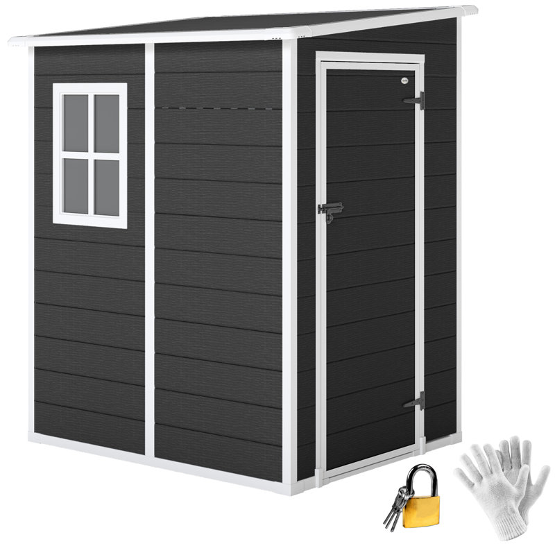 Garden Storage Shed, Black