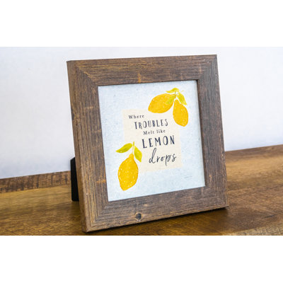 «Where Trou Melt Like Lemon Drops», art décoratif de cuisine