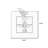 White, Black Square Sandstone Wall art-117546040