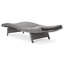 Chaise longue en osier crème