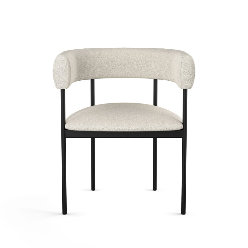 Corrigan Studio® Ramotar Dining Chair, Cream, Black