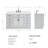 Thornaby 54'' Solid Wood Single Bathroom Vanity with 1.5'' White Quartz Top Sink-1447950651-1413635551