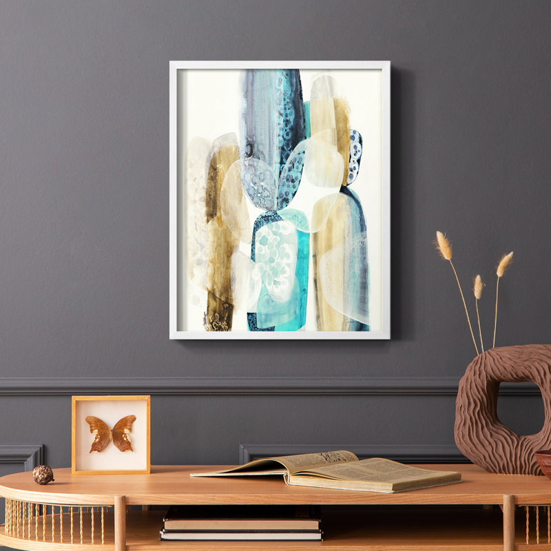 «Mood Elevator», reproduction encadrée - bois massif, Cadre simple blanc, H 10 po x l 8 po