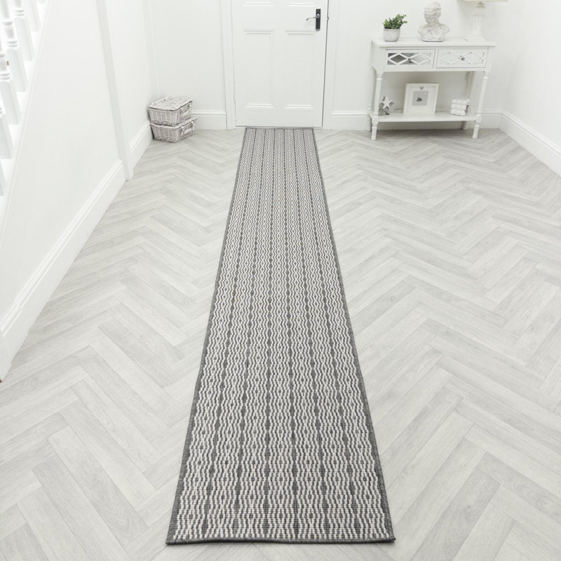 Runner Striped Flatweave Area Rug, Runner 60 x 390 cm