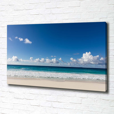 Seychelles Beach - Wrapped Canvas Print