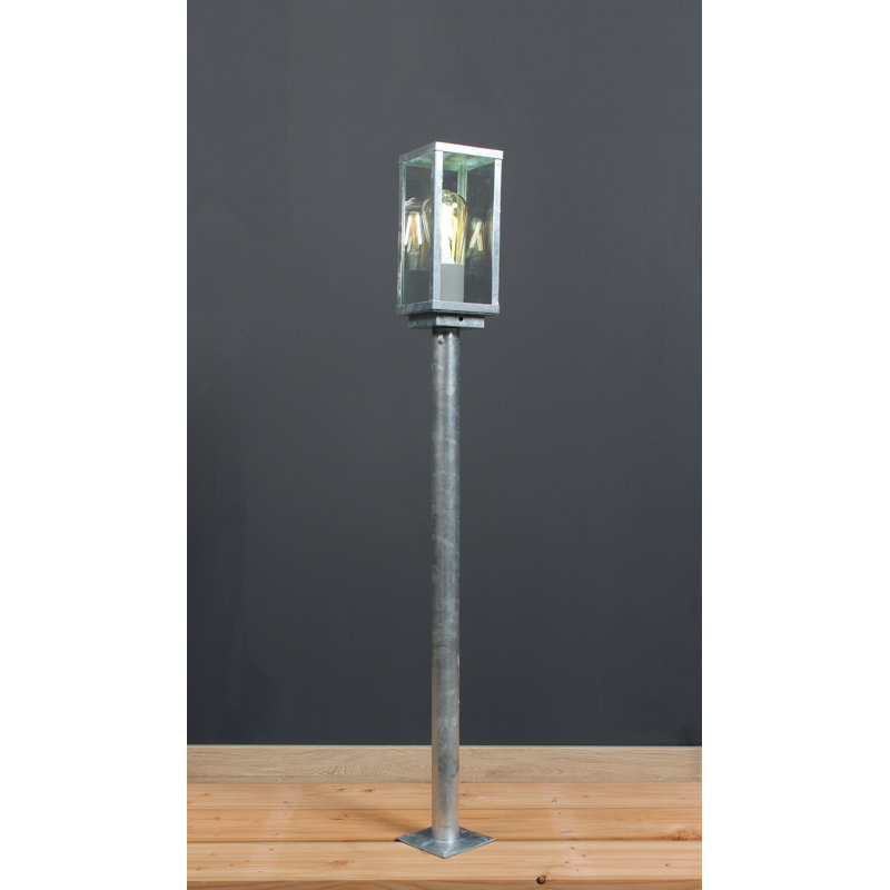 Canipe Pier Mount Base, Galvanized, 100cm H x 11cm W x 11cm D