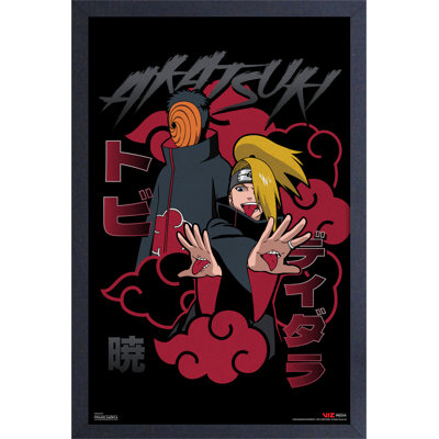 Naruto - Deidara et Tobi, impression encadrée 11 x 17