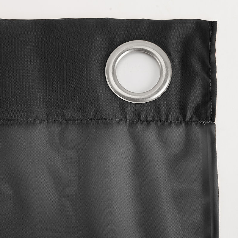 Panneau de rideau simple diaphane avec œillets - Basics by Wayfair ™, L 59 po x L 95 po, Noir