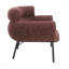 Chaise en tweed marron idéale pour les chambres à coucher relaxantes