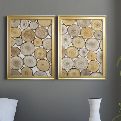 " Tree Ring Study I " 2 - Pieces
