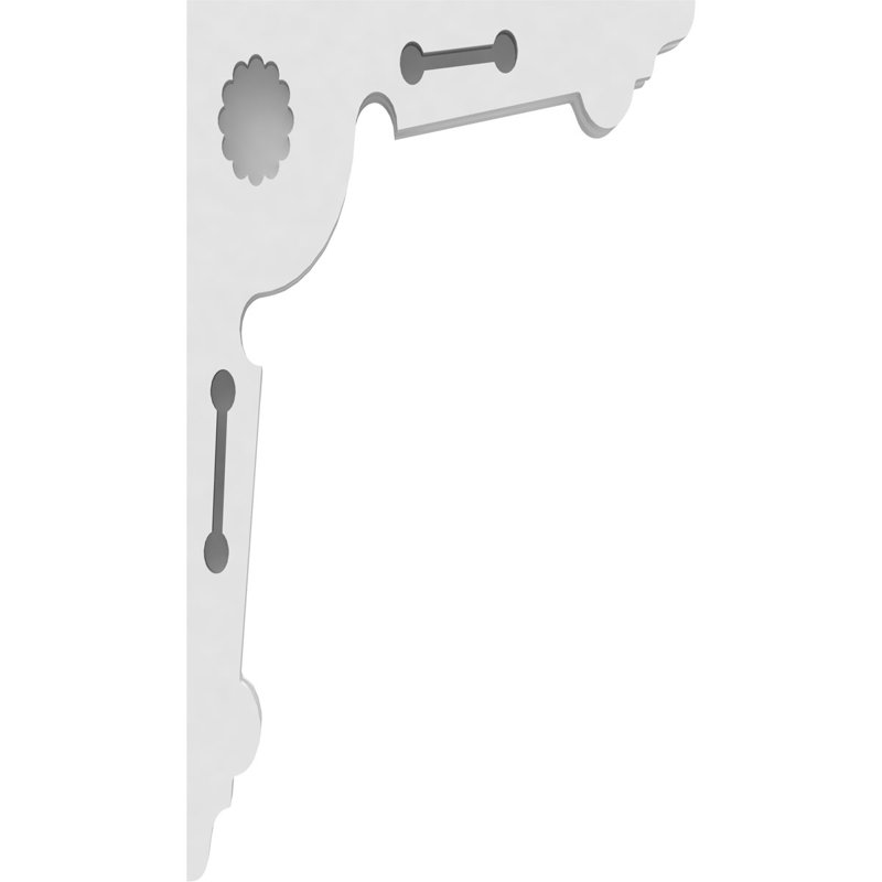 1 7/8"W X 7 1/2"D X 13"H Cena Architectural Grade PVC Corbel, 13" H x 7.5" W x 1.875" D
