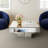 Fahd 39.4” Mirrored Geometric Coffee Table Reflective Glass Ceter Table