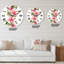 Bouquet de fleurs roses et mauves II - Horloge murale de ferme-60328062