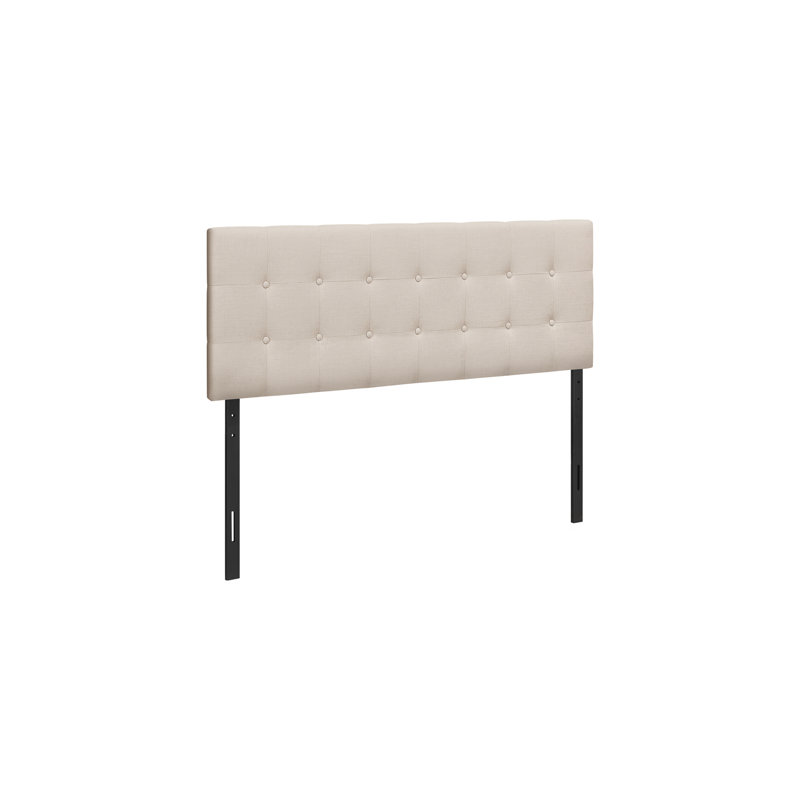 Tête de lit tapissier pour chambre à coucher - aspect cuir, style transitionnel (en double, mais gardé selon la liste originale)