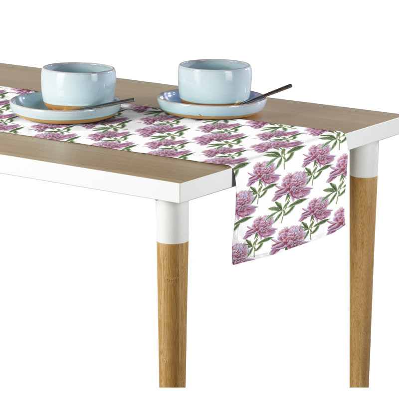 Maxton Peonies Table Runner, 72" L x 12" W