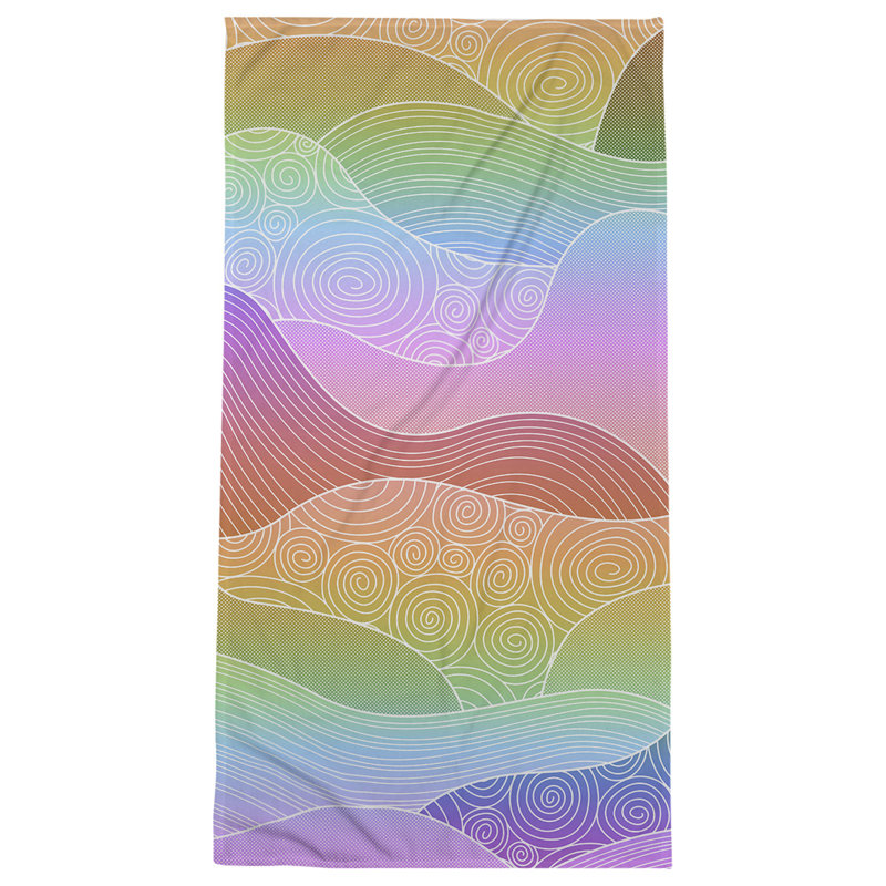 Katelyn Elizabeth Bath Towel, Black/Red/White