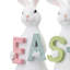 Resin Triple Bunny Welcome Sign
