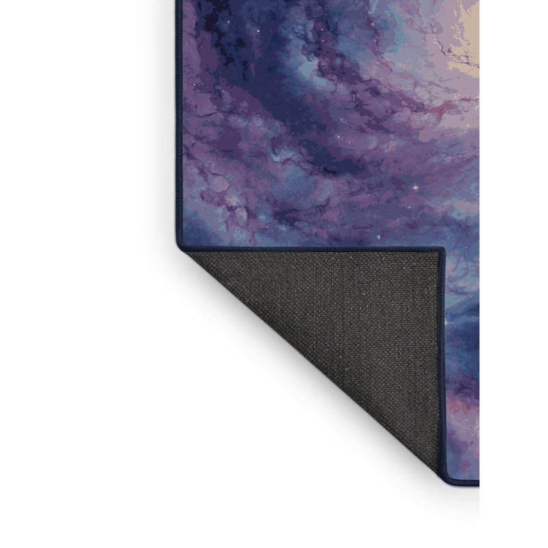 Tapis mauve soyeux et moelleux, Rectangle 6 pi x 9 pi