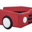 Lit plateforme simple avec roulettes et look de voiture de course rouge, en forme de voiture fonctionnelle - rouge, procurant un sommeil réparateur-383473908