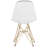 Bagimont Modern Plastic Dining Side Chair with Gold Eiffel Base-34183359