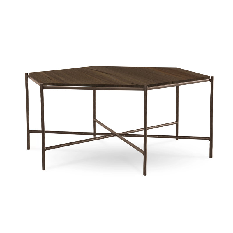 Athena Glass Top Coffee Table, Glazed Hudson, Cashew, Maple