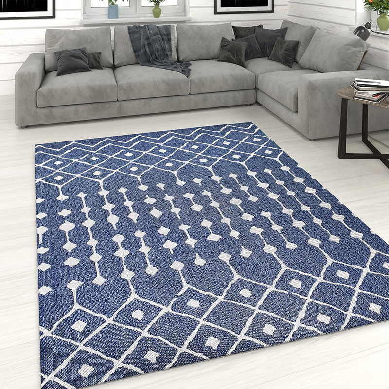 Crouse Moroccan Cotton Area Rug, Rectangle 115 x 180cm