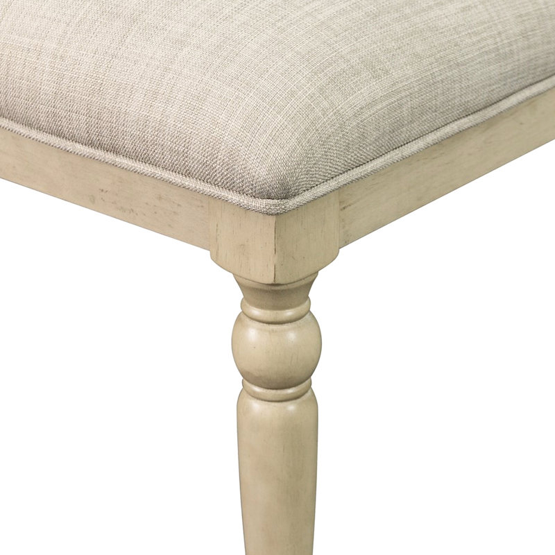 Chaise de salle à manger rembourrée de 2 avec finition gris