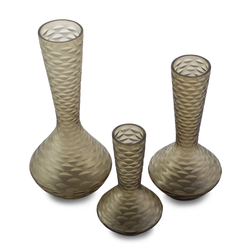 McLeansboro Handmade Glass Table Vase, 39cm H x 18cm W x 18cm D