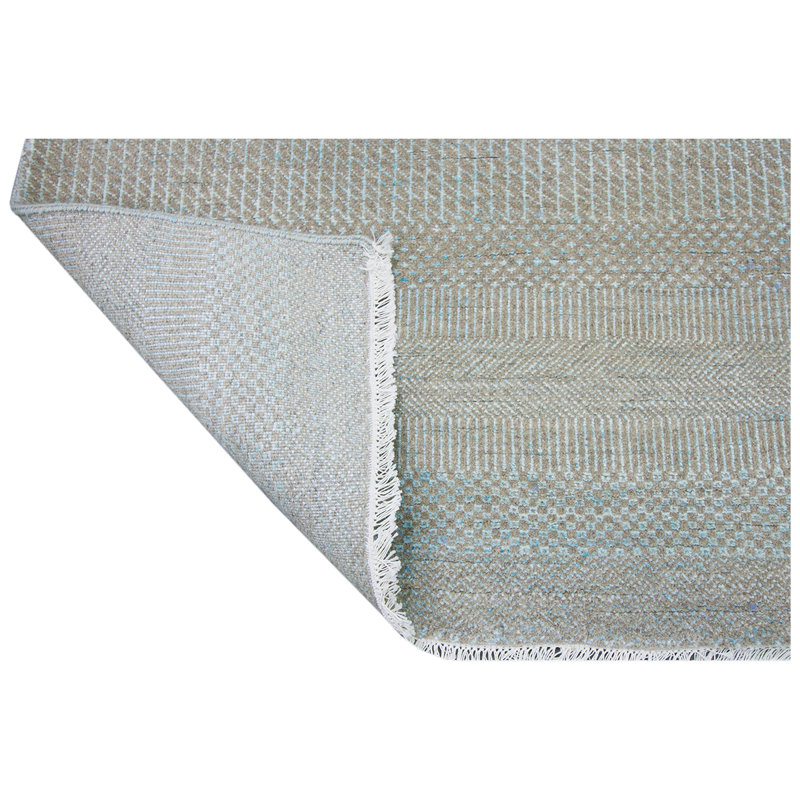 Area Rug in Gray/Blue, Rectangle 9' x 12'