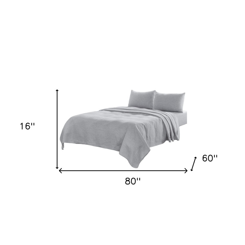 Ensemble de draps pour grand lit quatre pièces