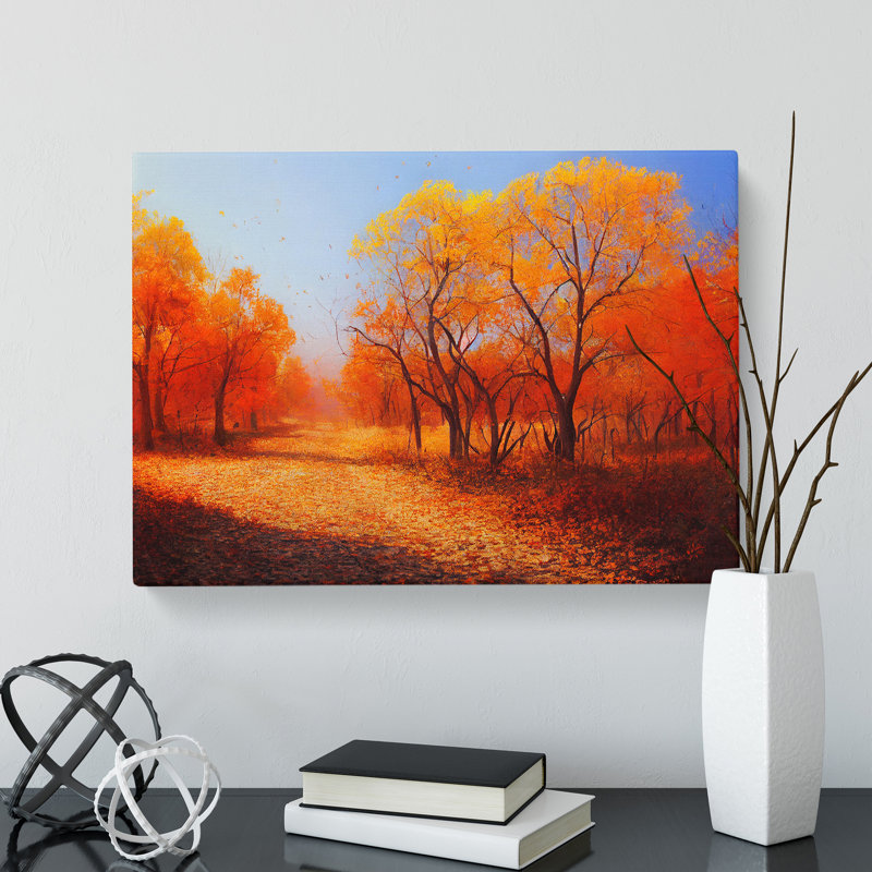 Tantalizing Autumn Forest - Wrapped Canvas, 35cm H x 50cm W x 3cm D