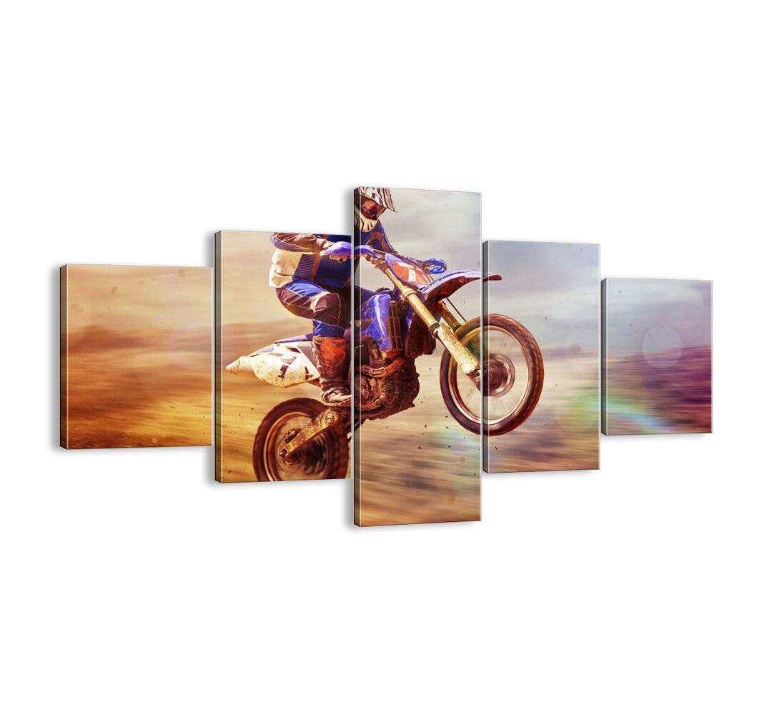 5-tlg. Leinwandbilder-Set - Fotografie „Motorcycle Dizziness”