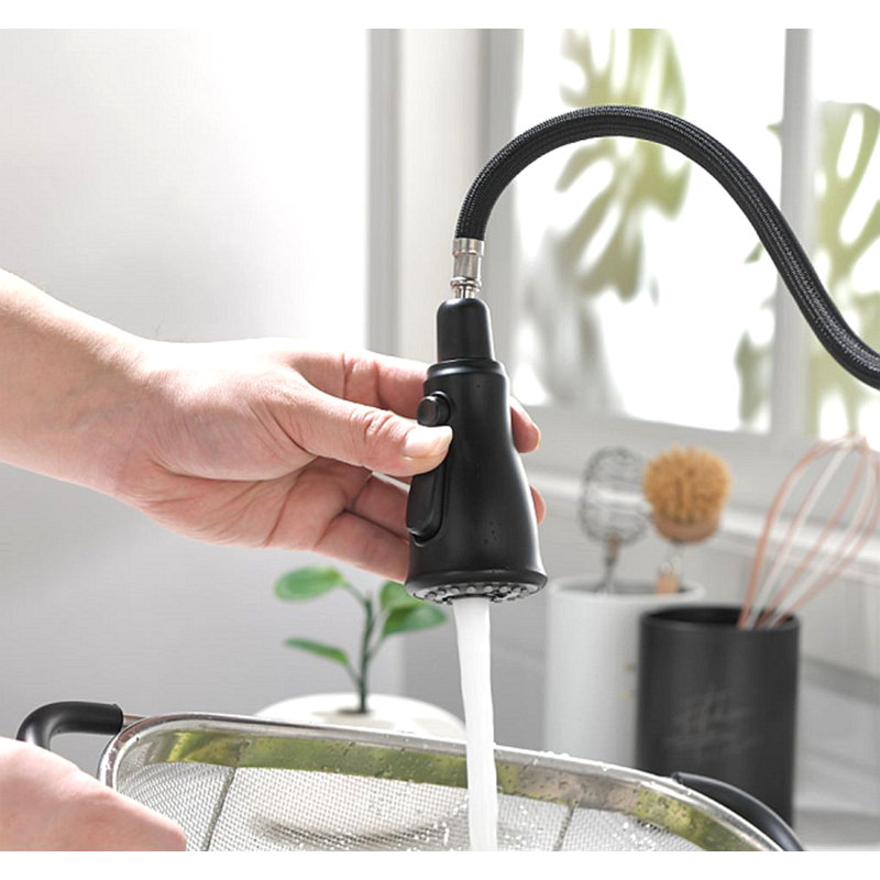 Touch Kitchen Faucet With Pull Down Sprayer, Matte Black