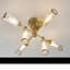 Cunningham 6-Light Satin Brass Semi Flush Mount