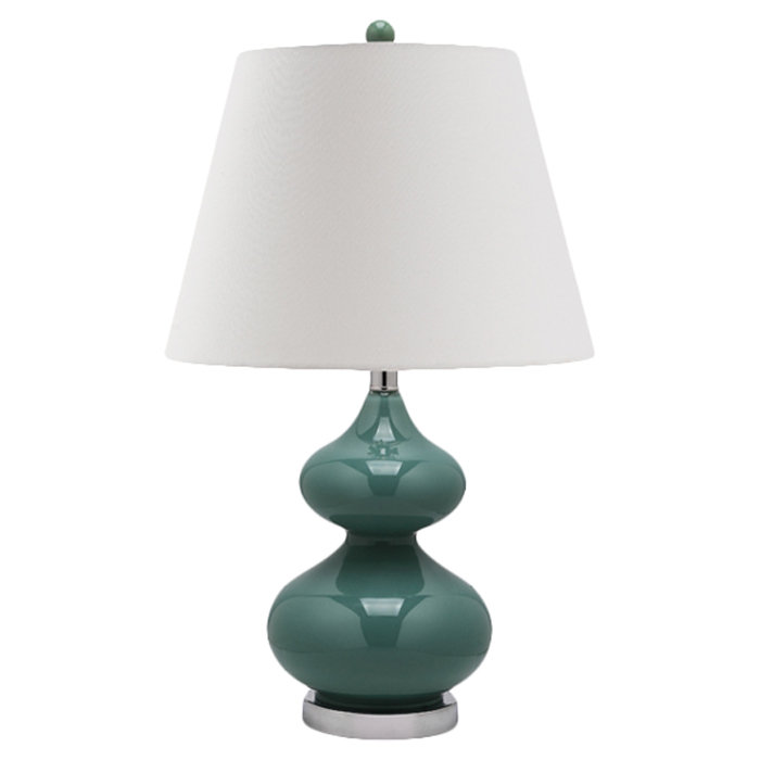 Courtney Glass Table Lamp, Marine Blue